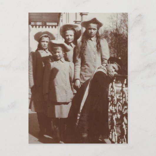 Kinderen Tsaar van Rusland, Romanov, OTMA, Alexis Briefkaart (Voorkant)