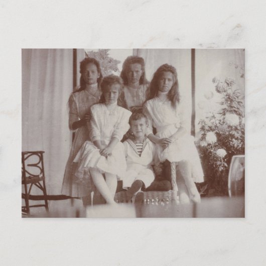 Kinderen Tsaar van Rusland, Romanov, OTMA, Alexis Briefkaart (Voorkant)