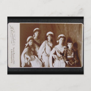 KINDEREN TSAR - OTMA & Alexis Romanov Rusland #093 Briefkaart
