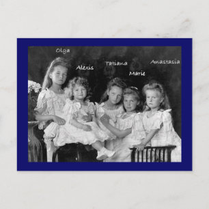 Kinderen Tsar OTMA & Alexis Romanov Rusland #272 Briefkaart