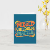 Kinderen uit het midden Sibling Waardering _- Kaart (Gele Bloem)
