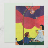 Kinderen uit het verleden die bellen blazen onder (Voorkant / Achterkant)