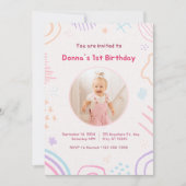 Kinderen uitnodiging op Birthday (Voorkant)