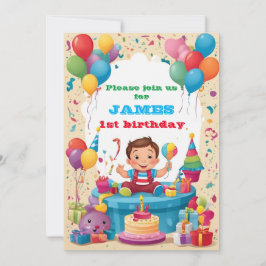 Kinderen uitnodiging op Birthday