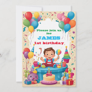 Kinderen uitnodiging op Birthday