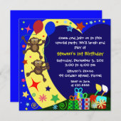 Kinderen uitnodiging op zaterdag: 011 apen (Voorkant / Achterkant)