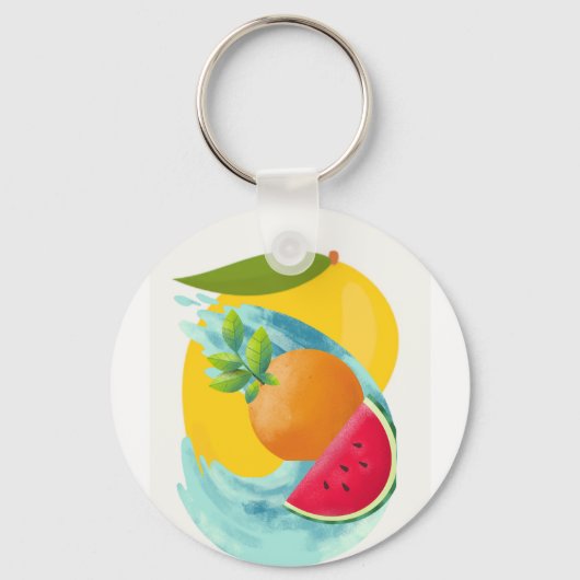 Kinderen unisex wit sleutelhanger (Voorkant)