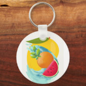 Kinderen unisex wit sleutelhanger (Voorkant)