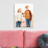 Kinderen Vakantiefoto Canvas Afdruk (Insitu (Woonkamer))