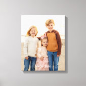 Kinderen Vakantiefoto Canvas Afdruk (Voorkant)