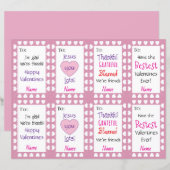 Kinderen Valentijnsdag Vel van Acht (Voorkant / Achterkant)