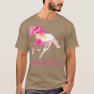 Kinderen van 12 september Roze Waterverf Paardenca T-shirt