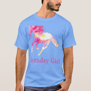 Kinderen van 12 september Roze Waterverf Paardenca T-shirt