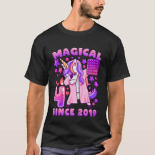 Kinderen van 4 jaar, geboren in 2019, Unicorn T-shirt
