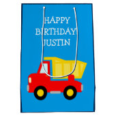 Kinderen van Birthday bouwvuilniswagen speelgoed c Medium Cadeauzakje (Achterkant)