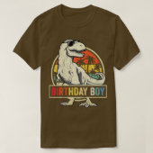 Kinderen van Birthday Boy Dino T Rex Dinosaur Boys T-shirt (Design voorkant)
