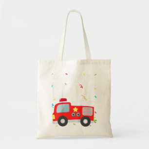 Kinderen van Birthday Boy Fire Truck Party brandwe Tote Bag