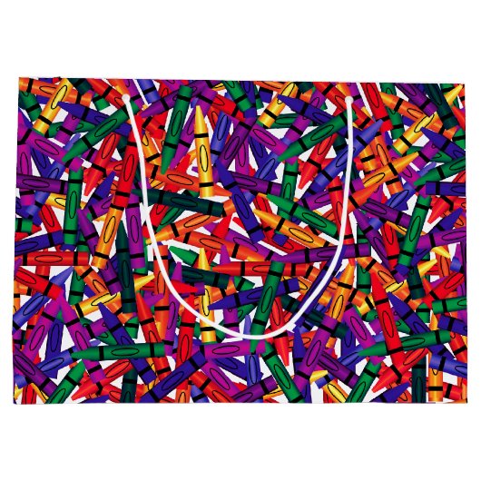 Kinderen van Birthday Crayon, op naam van aangepas Groot Cadeauzakje (Achterkant)