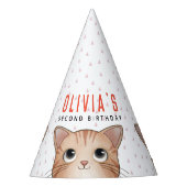 Kinderen van Birthday feest met schattige katjes Feesthoedjes (Voorkant)