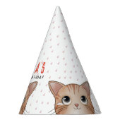 Kinderen van Birthday feest met schattige katjes Feesthoedjes (Rechts)