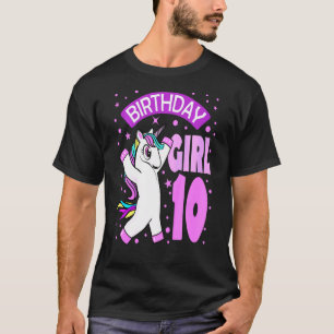 Kinderen van Birthday Girl 10th Birthday Girl Prin T-shirt