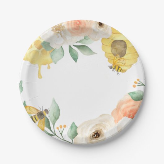 Kinderen van Birthday, honingbijen, bijenthema Papieren Bordje (Voorkant)