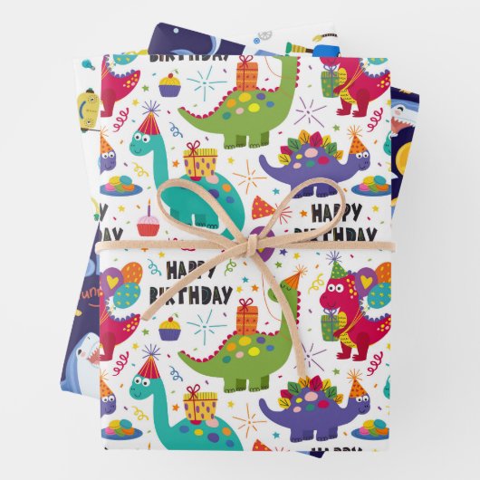 Kinderen van Birthday Inpakpapier Vel (In situ)