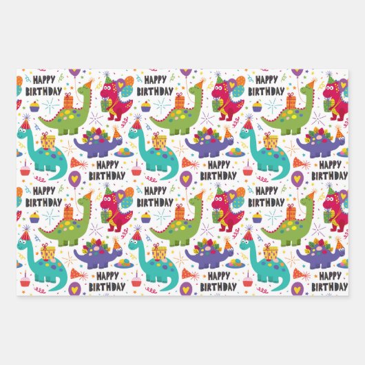 Kinderen van Birthday Inpakpapier Vel (Voorkant)