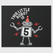 Kinderen van Birthday jongens Robot Robotics Costu Cadeaupapier (Vlak)