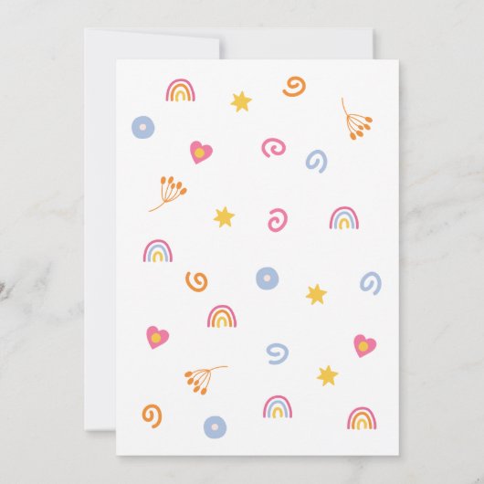 Kinderen van Birthday Kaart (Achterkant)