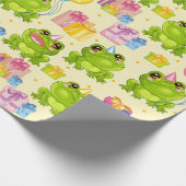 Kinderen van Birthday Kikkers Cadeaupapier (Hoek)