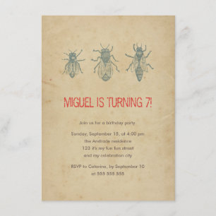 Kinderen van Birthday Partij  Bumble Bee Insect 7e Kaart