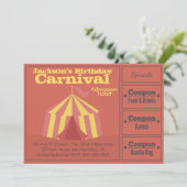 Kinderen van Birthday Party: Carnival Admission Ti Kaart (Staand voorkant)