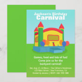 Kinderen van Birthday Party - Happy Backyard Carni Kaart (Voorkant / Achterkant)