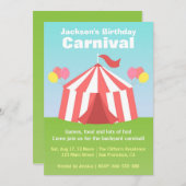 Kinderen van Birthday Party - Happy Backyard Carni Kaart (Voorkant / Achterkant)