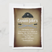 Kinderen van Birthday Pirate Party Kaart Stomme Wh (Voorkant)