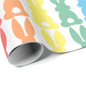 Kinderen van Birthday Rainbow Bunny Pattern gepers Cadeaupapier (Rol Hoek)