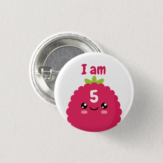 Kinderen van Birthday Ronde Button 3,2 Cm (Voorkant /achterkant)