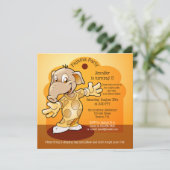 Kinderen van Birthday Slumber of uitnodiging van d (Staand voorkant)