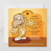 Kinderen van Birthday Slumber of uitnodiging van d (Voorkant)