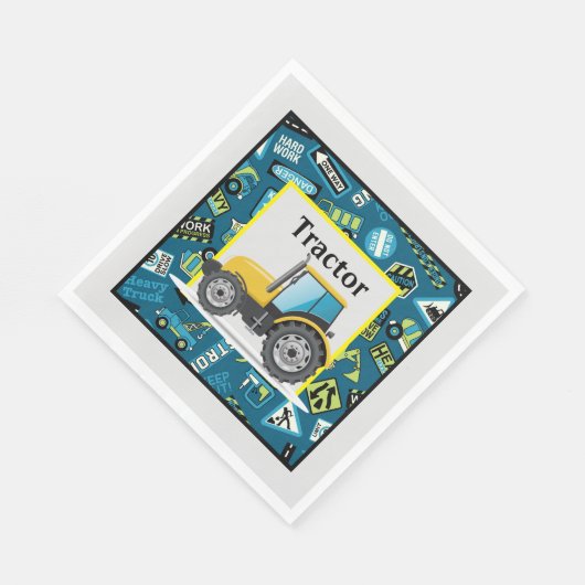 Kinderen van Birthday Speelgoed Tractor Servet (Hoek)