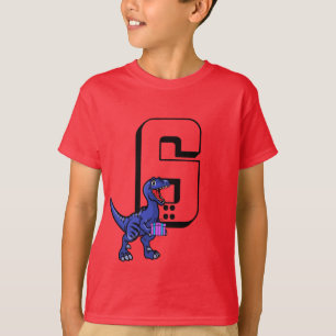 Kinderen van Birthday T Rex Dinosaur, persoonlijk  T-shirt