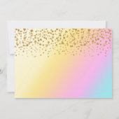 Kinderen van Birthday Unicorn Magische Dag Baby me Kaart (Achterkant)