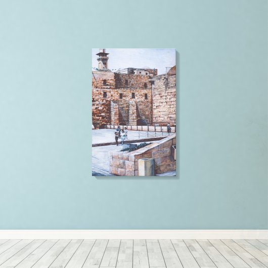 Kinderen van de 2e tempel van Israël Canvas Afdruk (Insitu (Houten vloer))