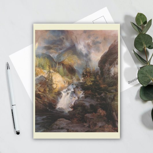 Kinderen van de berg door Thomas Moran Briefkaart