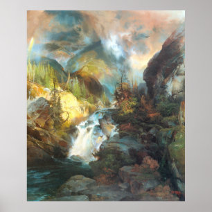 Kinderen van de Berg, van Thomas Moran Poster