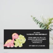 Kinderen van de Birthday Party (Dinosaurussen) Kaart (Staand voorkant)