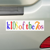 kinderen van de bumpersticker van 70 (Op auto)