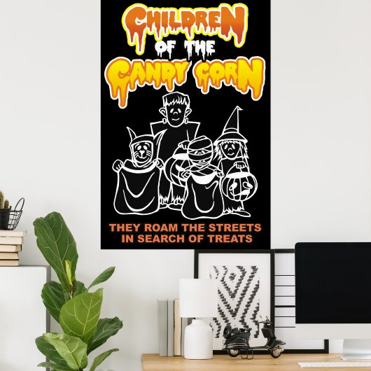 Kinderen van de Candy Corn Poster (Thuiskantoor)