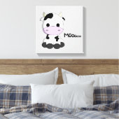 Kinderen van de cartoon van de koe van de baby van canvas afdruk (Insitu (Slaapkamer))